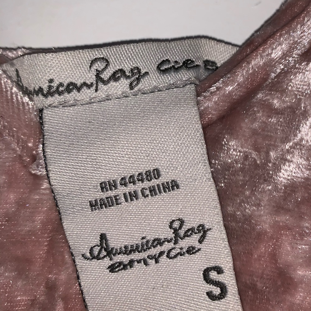 American Rag Velvet Pink Top - Picture 4 of 5